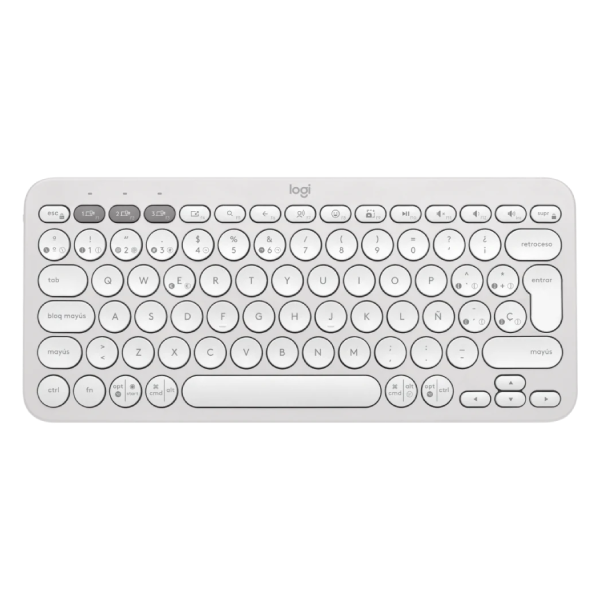 TECLADO LOGITECH PEBBLE KEYS 2 K380S - BLANCO