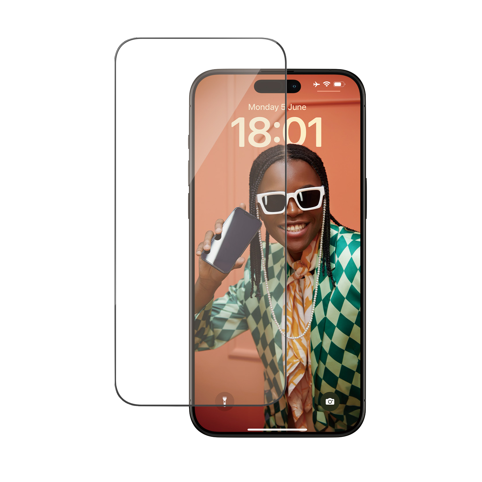 CRISTAL TEMPLADO IPHONE 15 PRO MAX PANZERGLASS