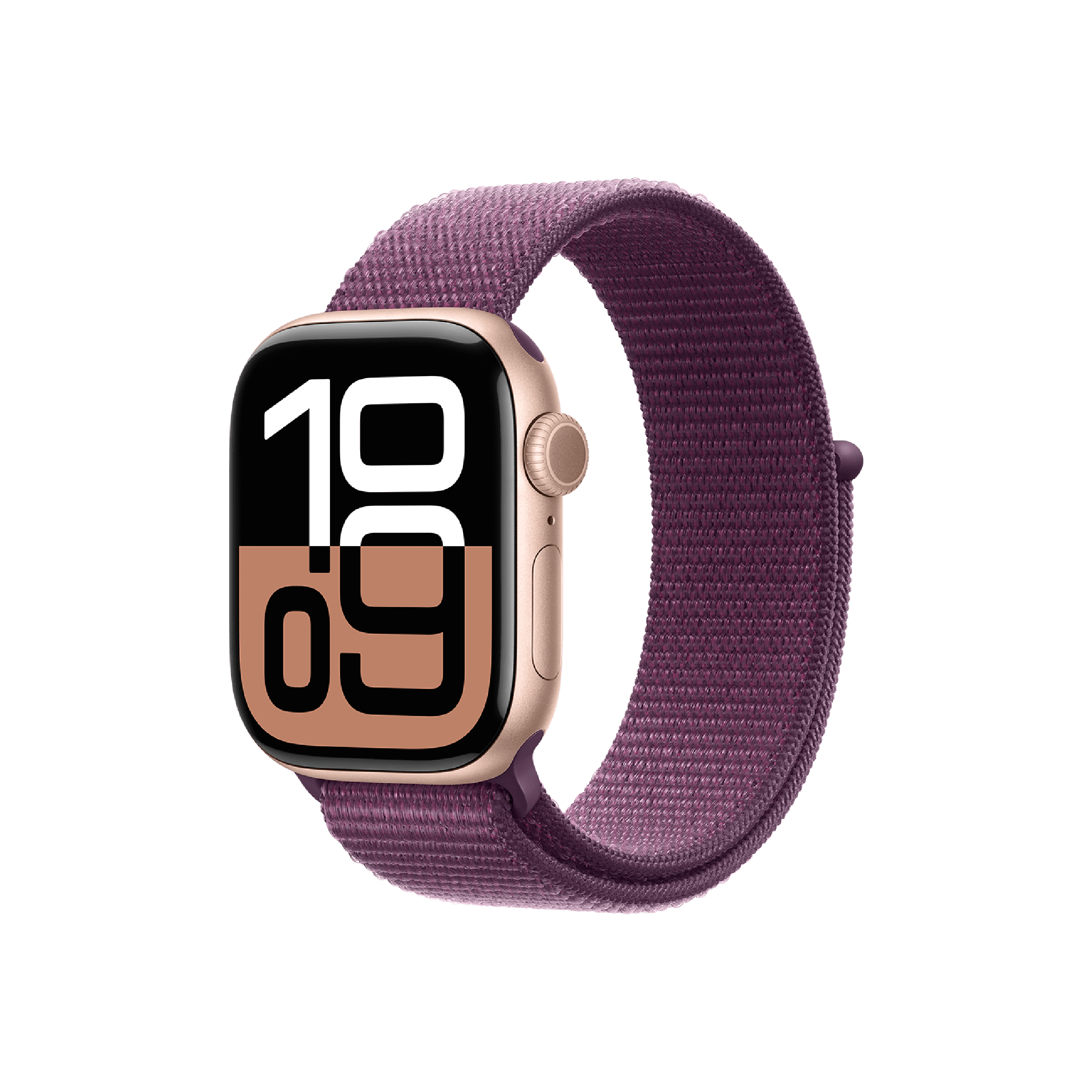 Apple Watch Series 10 GPS, 42mm Caja Aluminio Oro Rosa - Correa Loop Deportiva Ciruela
