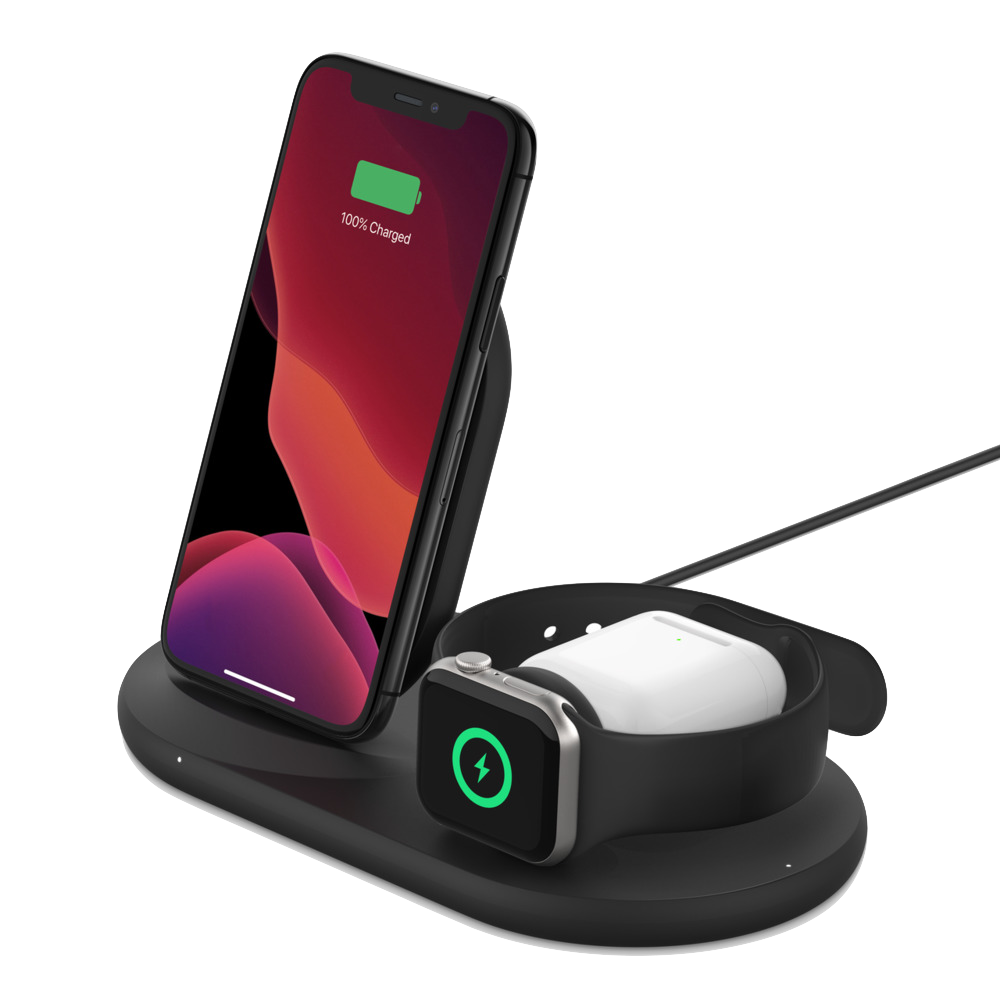 ESTACION DE CARGA BELKIN PARA 3 DISPOSITIVOS NEGRA
