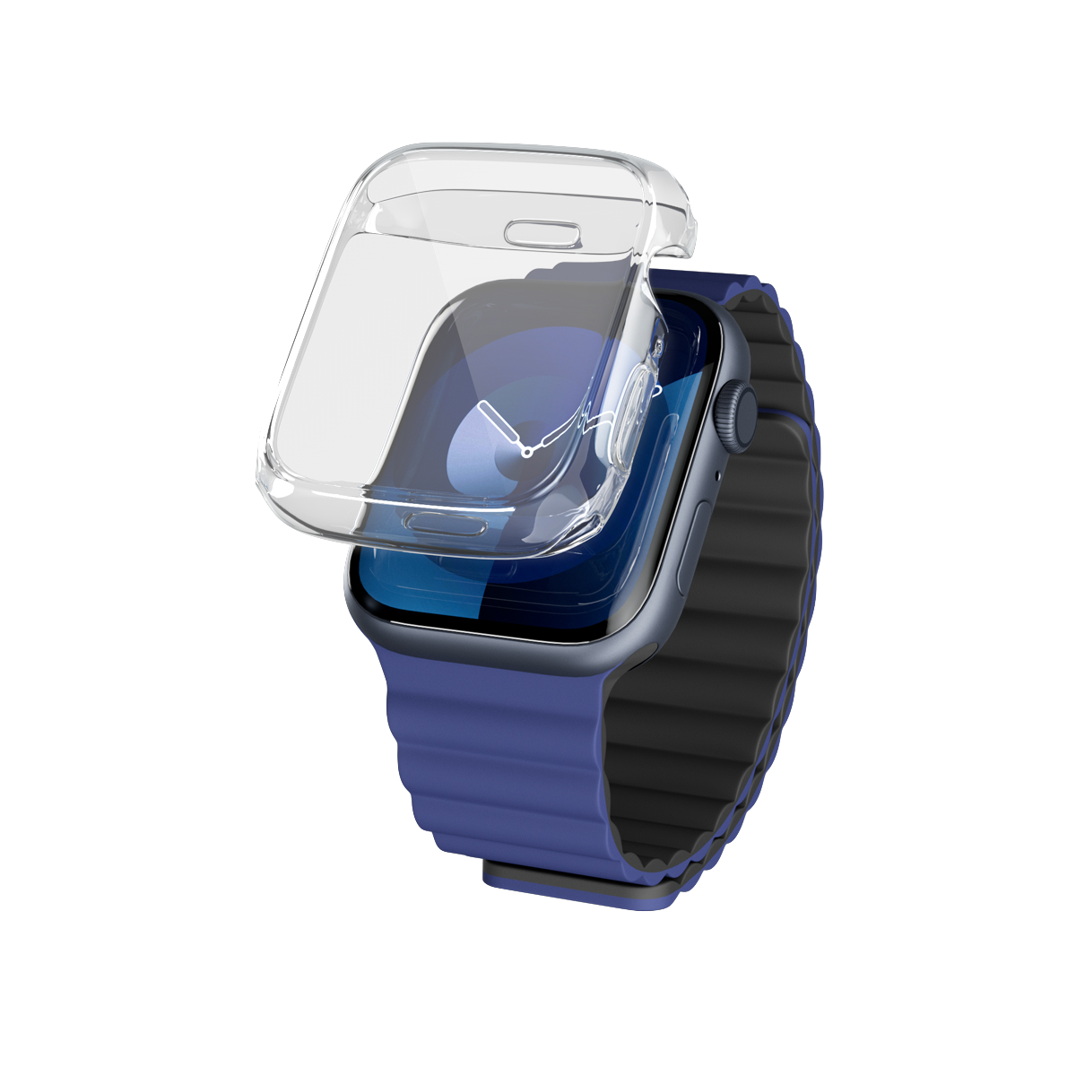 CARCASA APPLE WATCH 7/8/9 (41MM) EPICO HERO - TRAN
