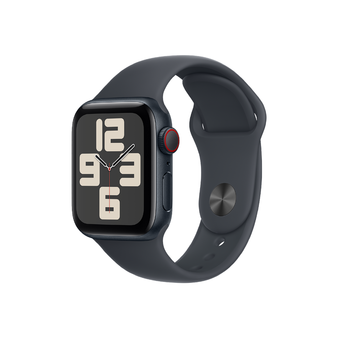 Apple Watch SE GPS + Celular, 40mm, Caja Aluminio Medianoche - Correa Deportiva Medianoche (S/M)
