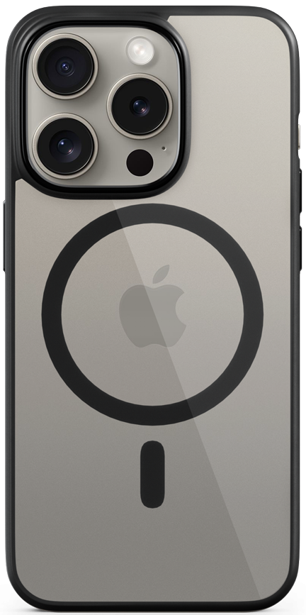 FUNDA IPHONE 15 PRO EPICO MAG + HERO CASE - TRANSP