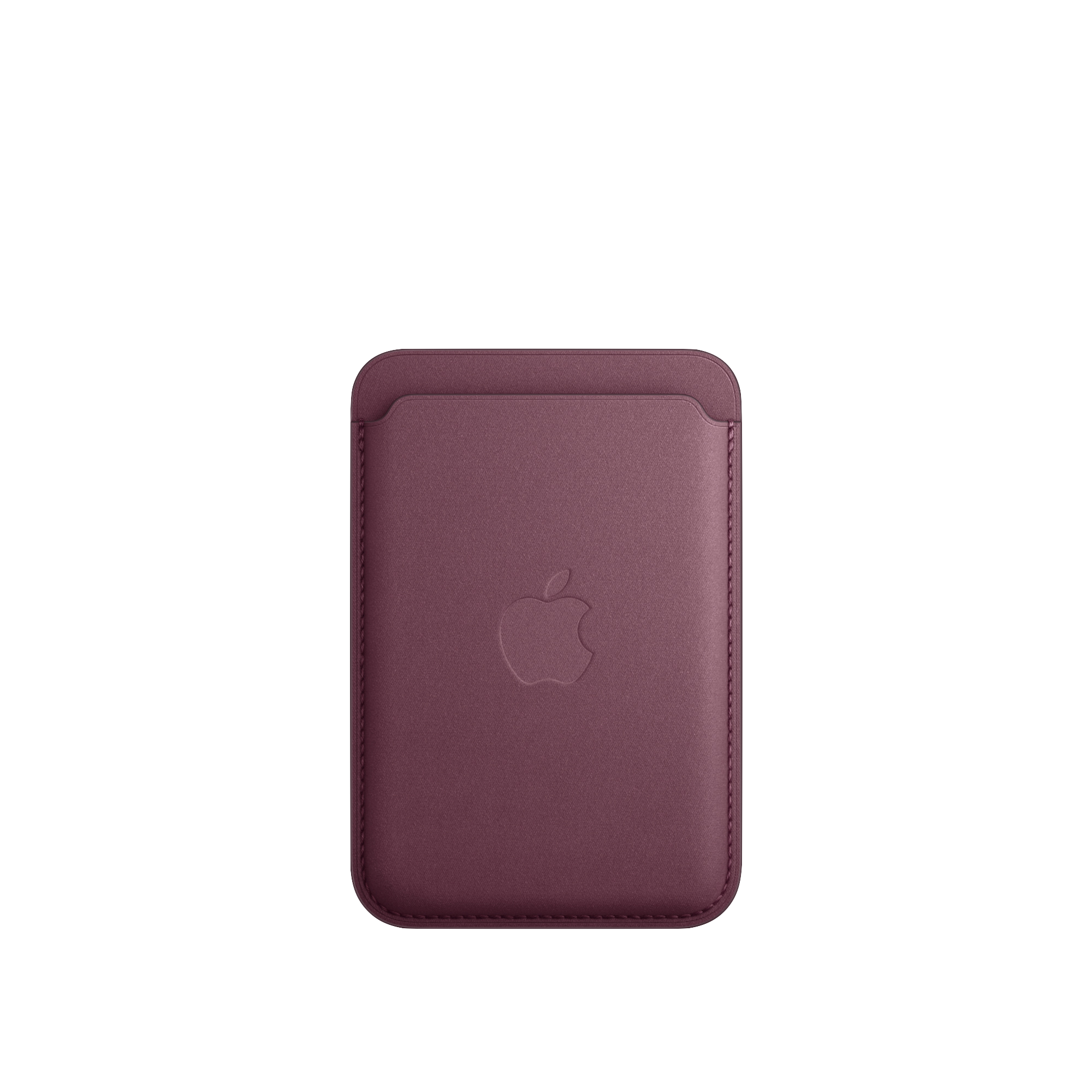 CARTERA DE TRENZADO FINO APPLE MAGSAFE - ROJO MORA