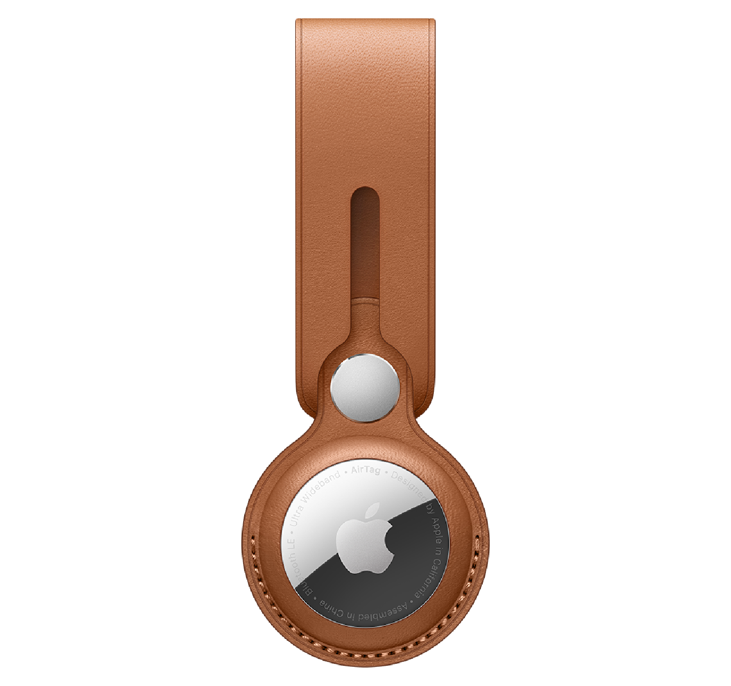 CORREA PIEL APPLE AIRTAG - MARRÓN CARAMELO