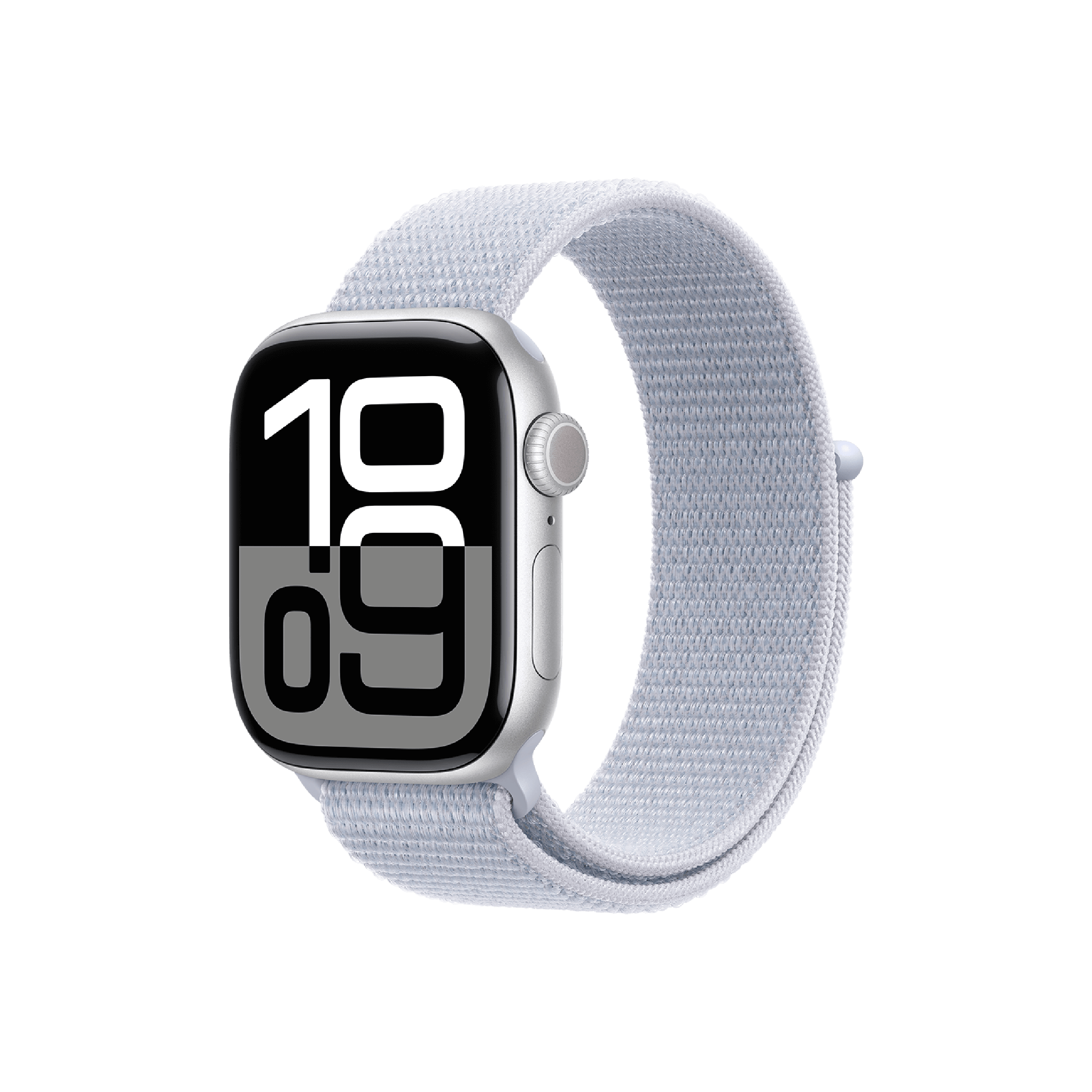 Apple Watch Series 10 GPS, 42mm Caja Aluminio Plata - Correa Loop Deportiva Azul Nube