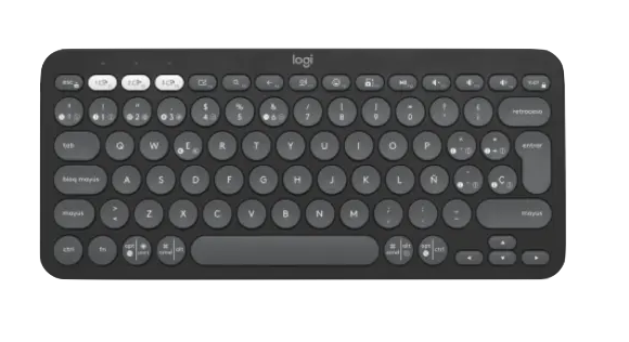 TECLADO LOGITECH PEBBLE KEYS 2 K380S - NEGRO