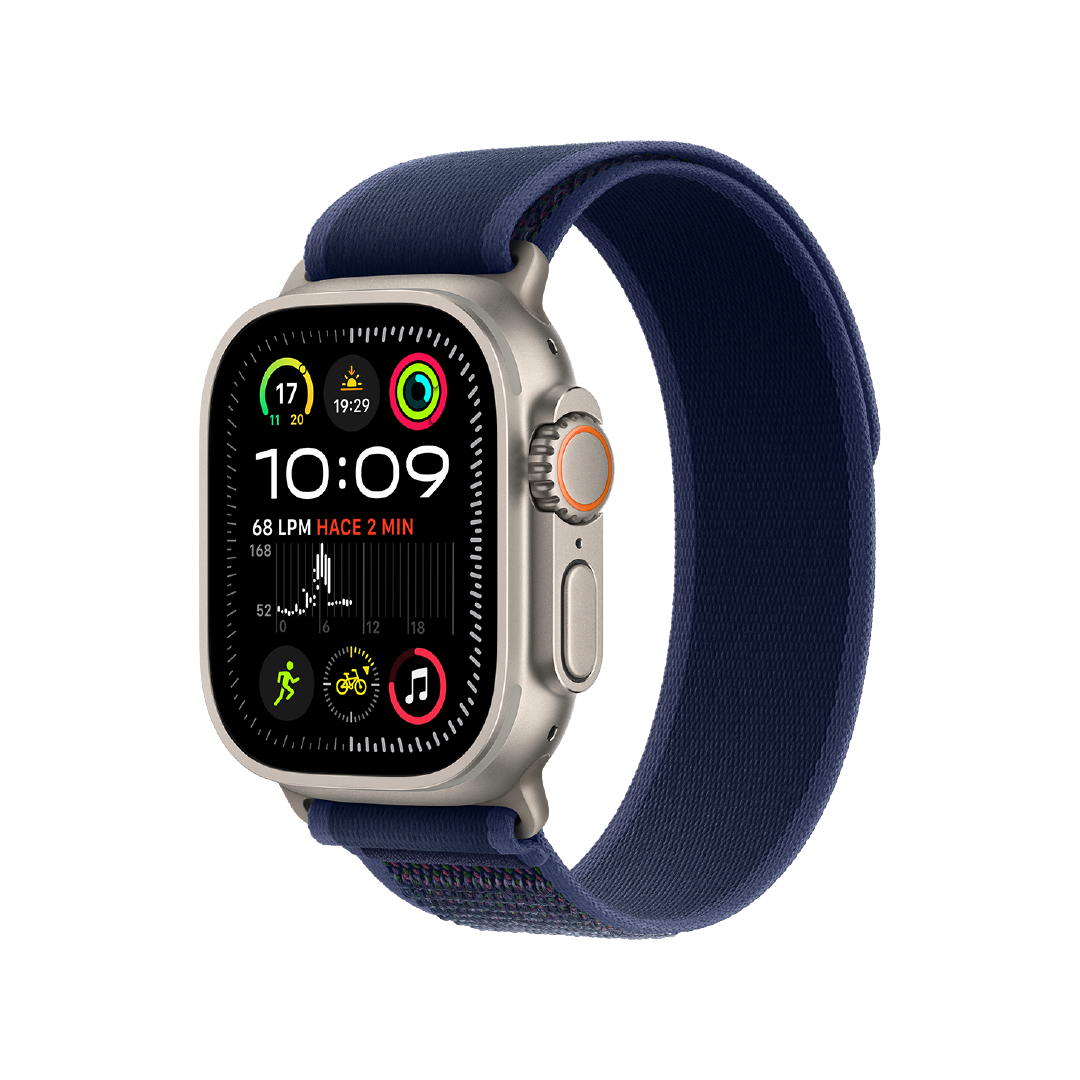 Apple Watch Ultra 2 GPS + Celular, 49mm Caja Titanio Natural - Correa Trail Loop Azul (M/L)