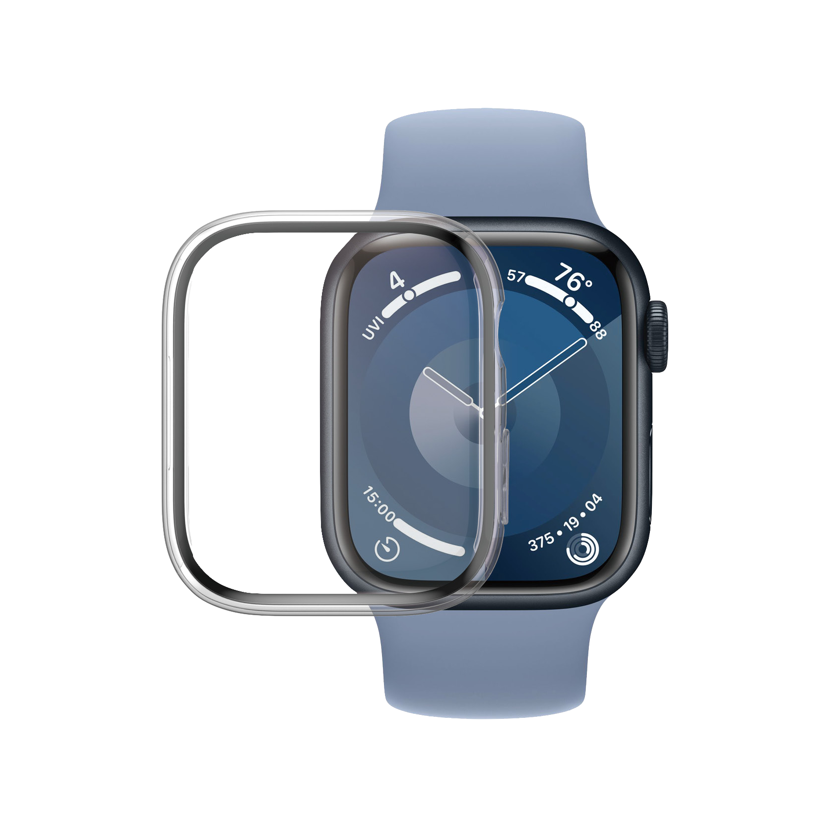 CARCASA APPLE WATCH 41MM PANZERGLASS - TRANSPARENT