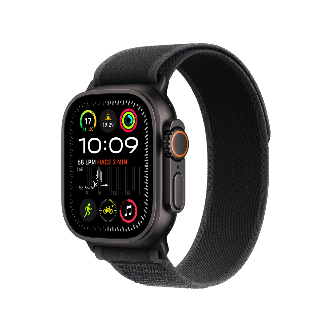 Apple Watch Ultra 2 GPS + Celular, 49mm Caja Titanio Negro - Correa Loop Trail Negro (S/M)