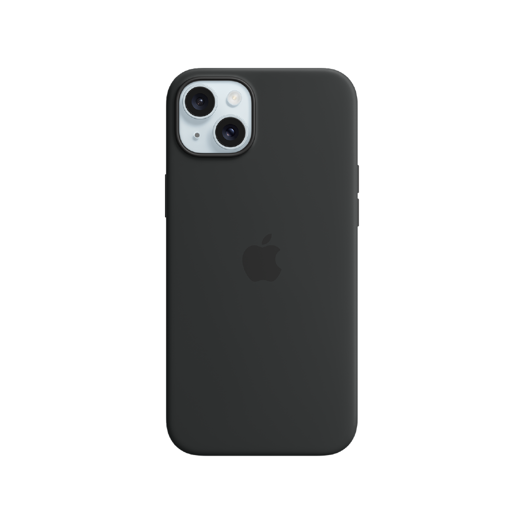 FUNDA IPHONE 15 PLUS APPLE SILICONE CASE - NEGRO
