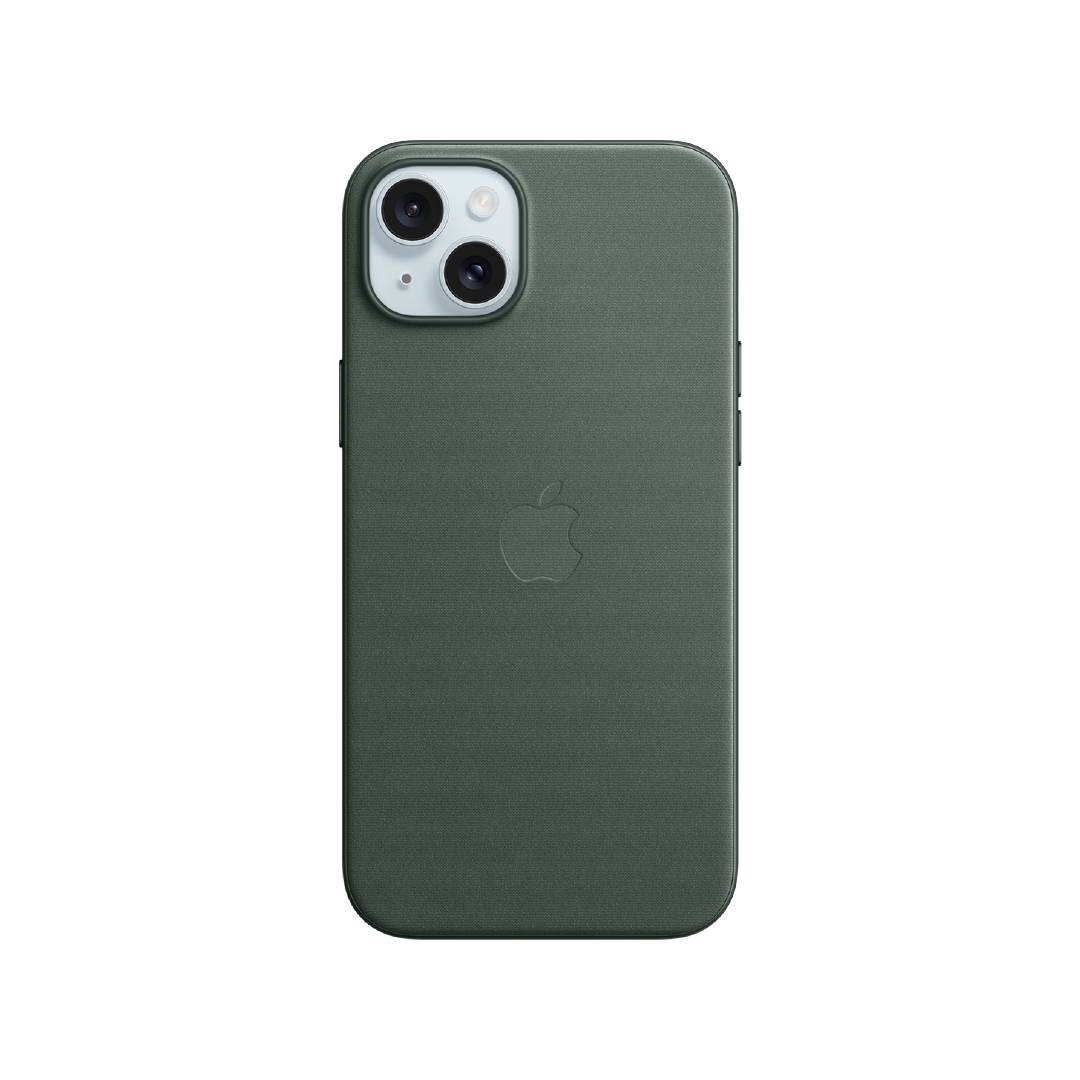 FUNDA IPHONE 15 PLUS APPLE TEJIDO FINO - VERDE PER