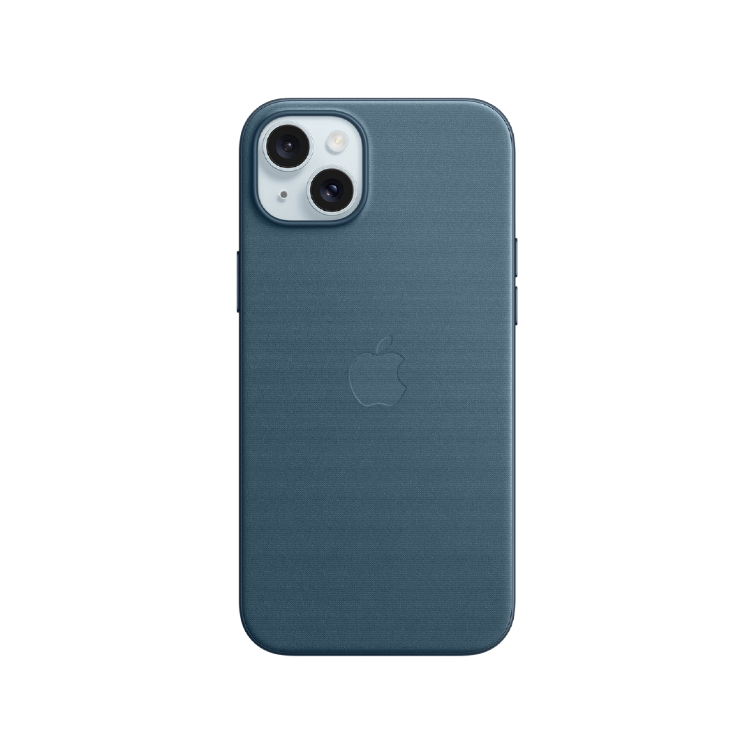 FUNDA IPHONE 15 PLUS APPLE TEJIDO FINO - AZUL PACÍ