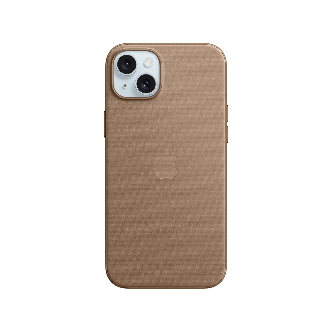FUNDA IPHONE 15 PLUS APPLE TEJIDO FINO - MARRÓN TO