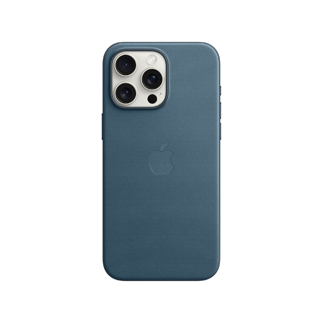 FUNDA IPHONE 15 PRO MAX APPLE TEJIDO FINO - AZUL P