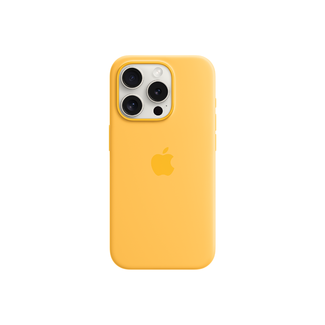 FUNDA IPHONE 15 PRO APPLE SILICONE CASE - AMARILLO