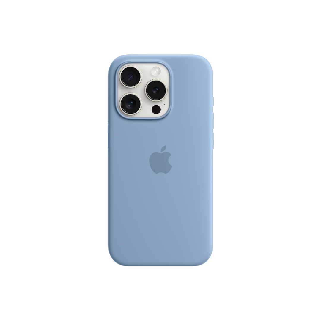 FUNDA IPHONE 15 PRO APPLE SILICONE CASE - AZUL INV