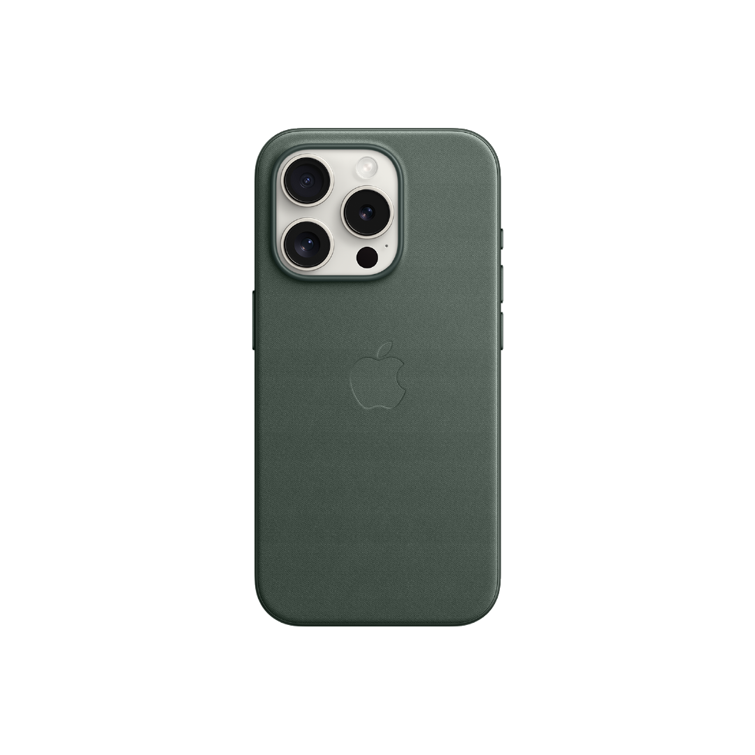 FUNDA IPHONE 15 PRO APPLE TEJIDO FINO - VERDE PERE