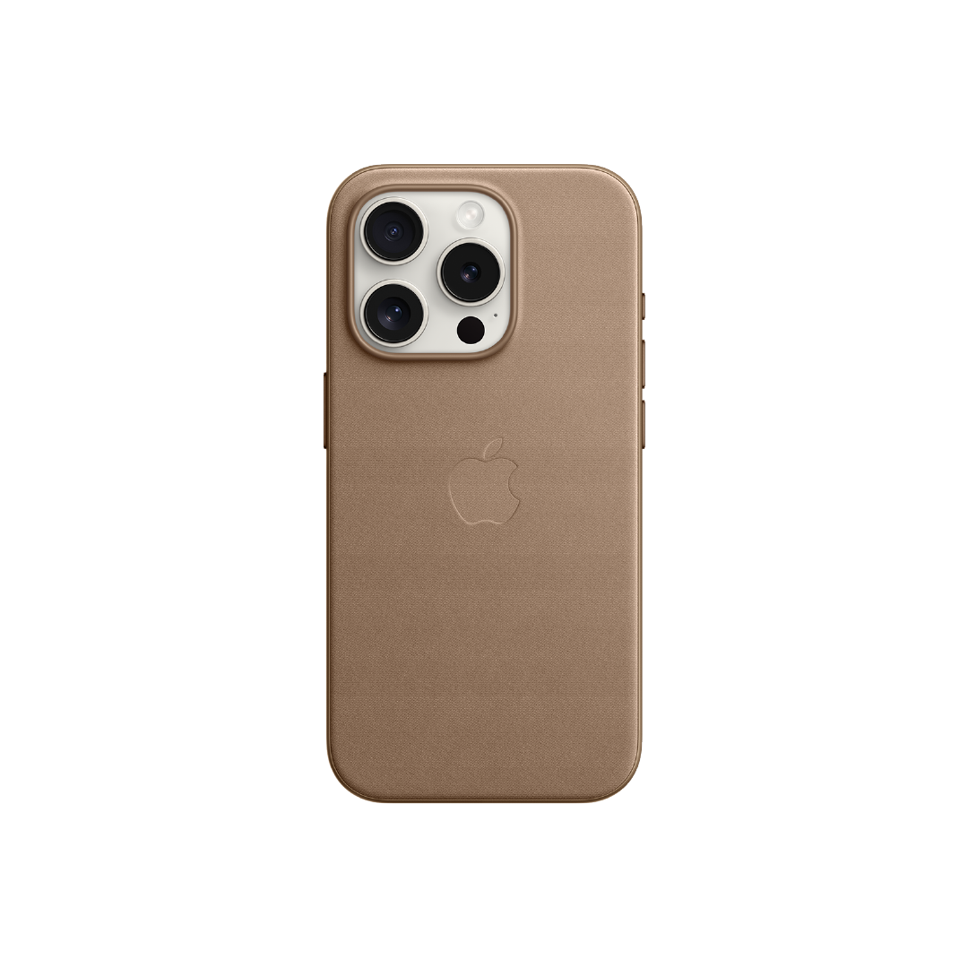 FUNDA IPHONE 15 PRO APPLE TEJIDO FINO - MARRÓN TOP