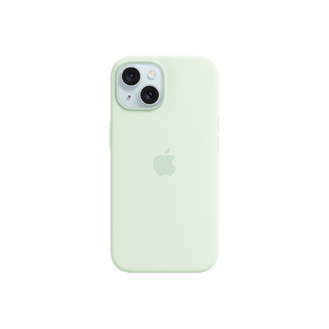 FUNDA IPHONE 15 APPLE SILICONE CASE - MENTA SUAVE