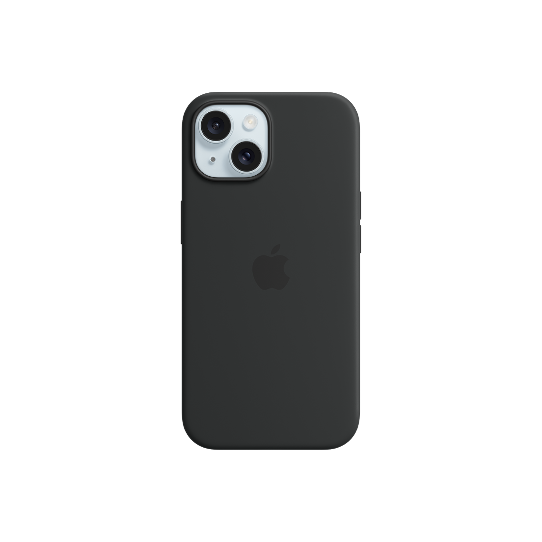 FUNDA IPHONE 15 APPLE SILICONE CASE - NEGRO