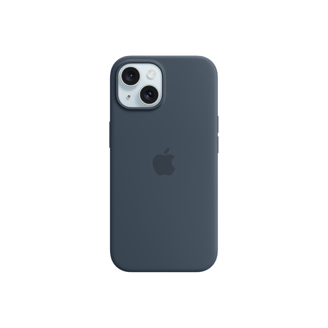 FUNDA IPHONE 15 APPLE SILICONE CASE - AZUL TEMPEST