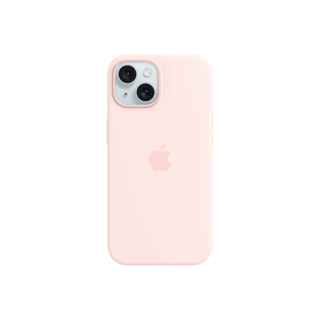 FUNDA IPHONE 15 APPLE SILICONE CASE - ROSA CLARO
