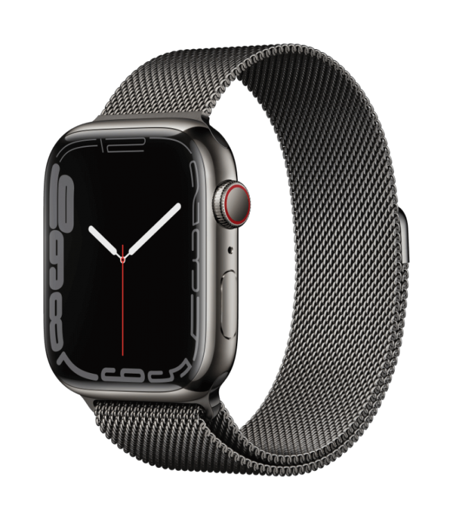 Apple Watch Series 7 GPS + Cellular 45mm Acero Inoxidable Grafito - Correa Milanese Loop Grafito