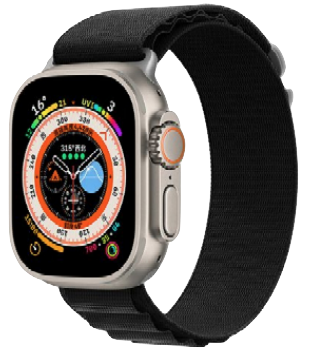 Correa Apple Watch 41 mm Devia S5 Nylon - Negro