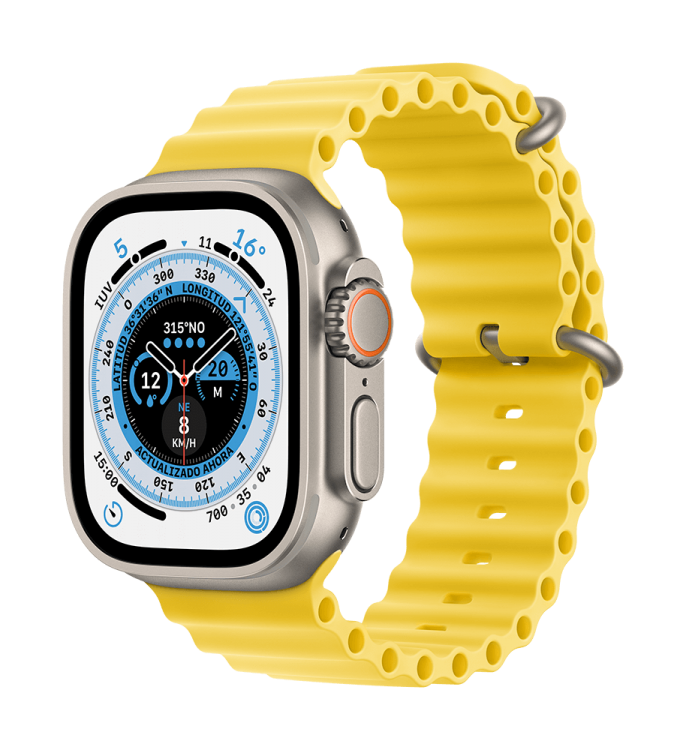 Apple Watch Ultra GPS + Celular 49mm Caja Titanio - Correa Ocean Amarilla