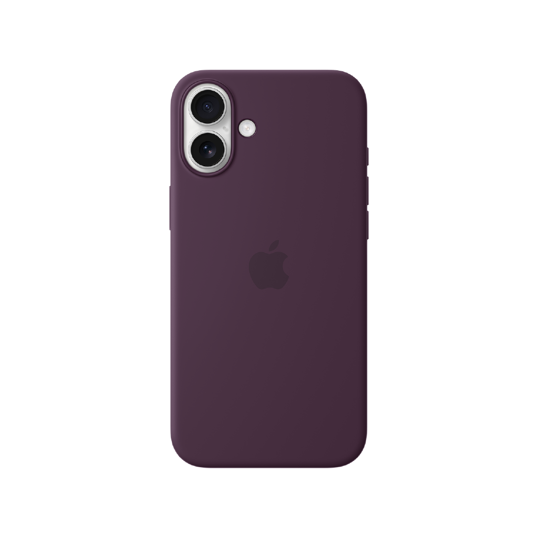 Funda de silicona con MagSafe de Apple para el iPhone 16 Plus - Ciruela