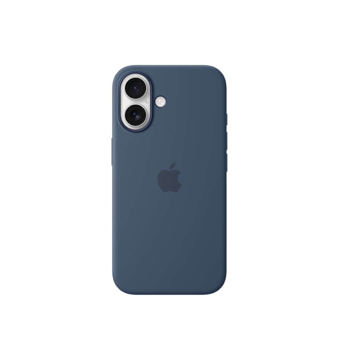 Funda de silicona con MagSafe de Apple para el iPhone 16 - Azul denim