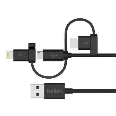 Cable Universal con Conectores Micro-USB, USB-C y Lightning