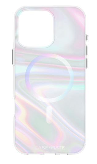 Funda SoapBubble con MagSafe de Case-Mate para el iPhone 16 Pro - Iridiscente