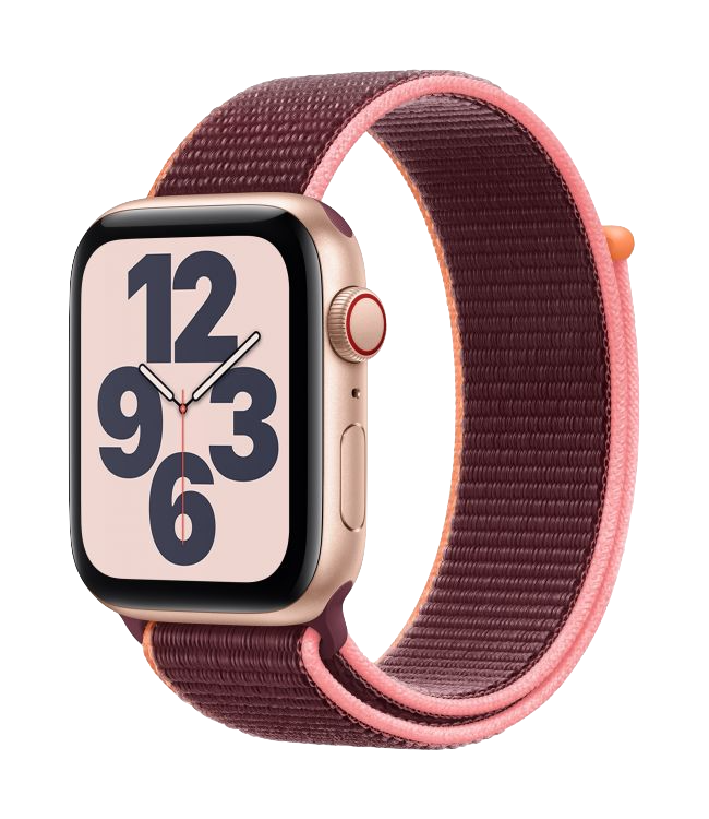 Apple Watch SE GPS + Cellular 44mm Aluminio Oro - Correa deportiva Loop Ciruela