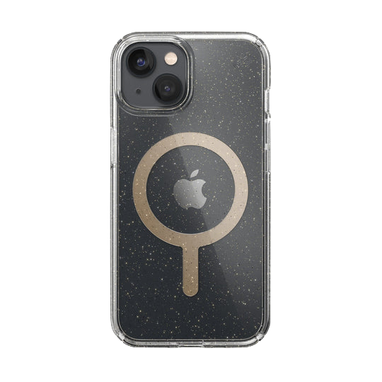 Funda iPhone 14 Speck Presidio Perfect Clear Glitter MagSafe - Transparente
