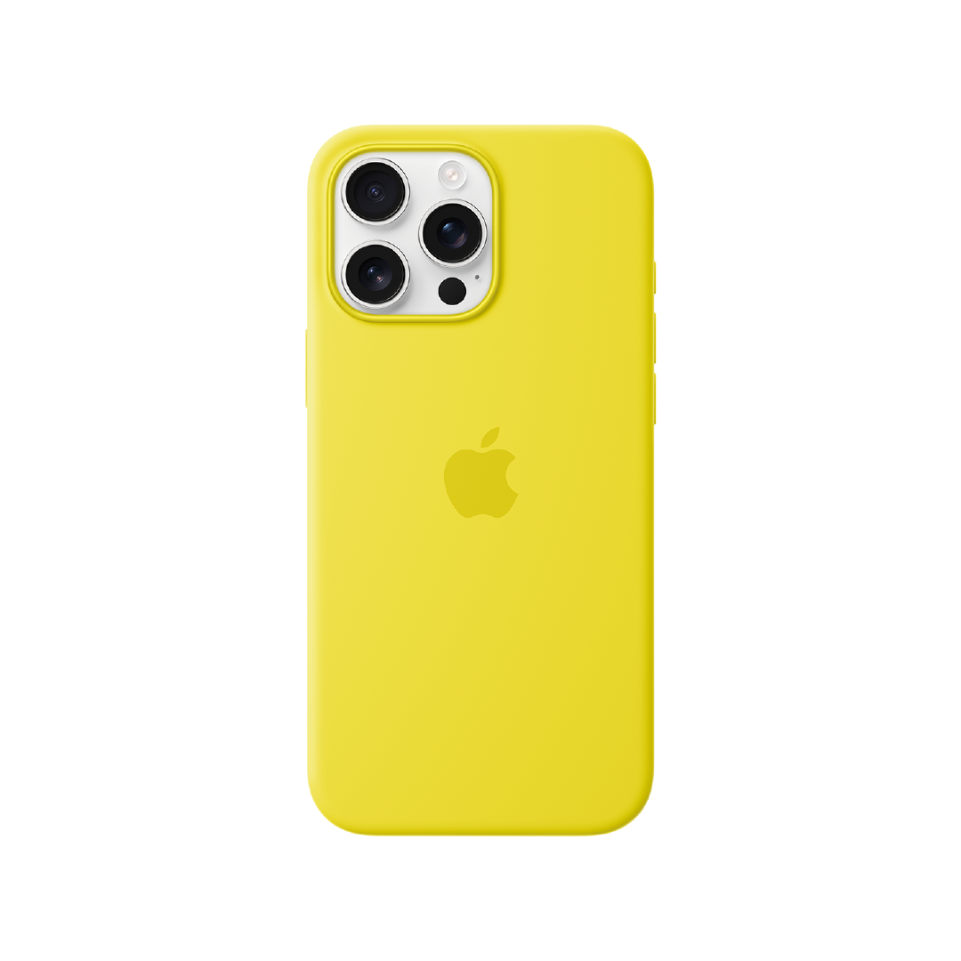Funda de silicona con MagSafe de Apple para el iPhone 16 Pro Max - Amarillo carambola
