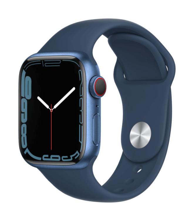 Apple Watch Series 7 GPS + Cellular 41mm Aluminio Azul - Correa deportiva Abismo