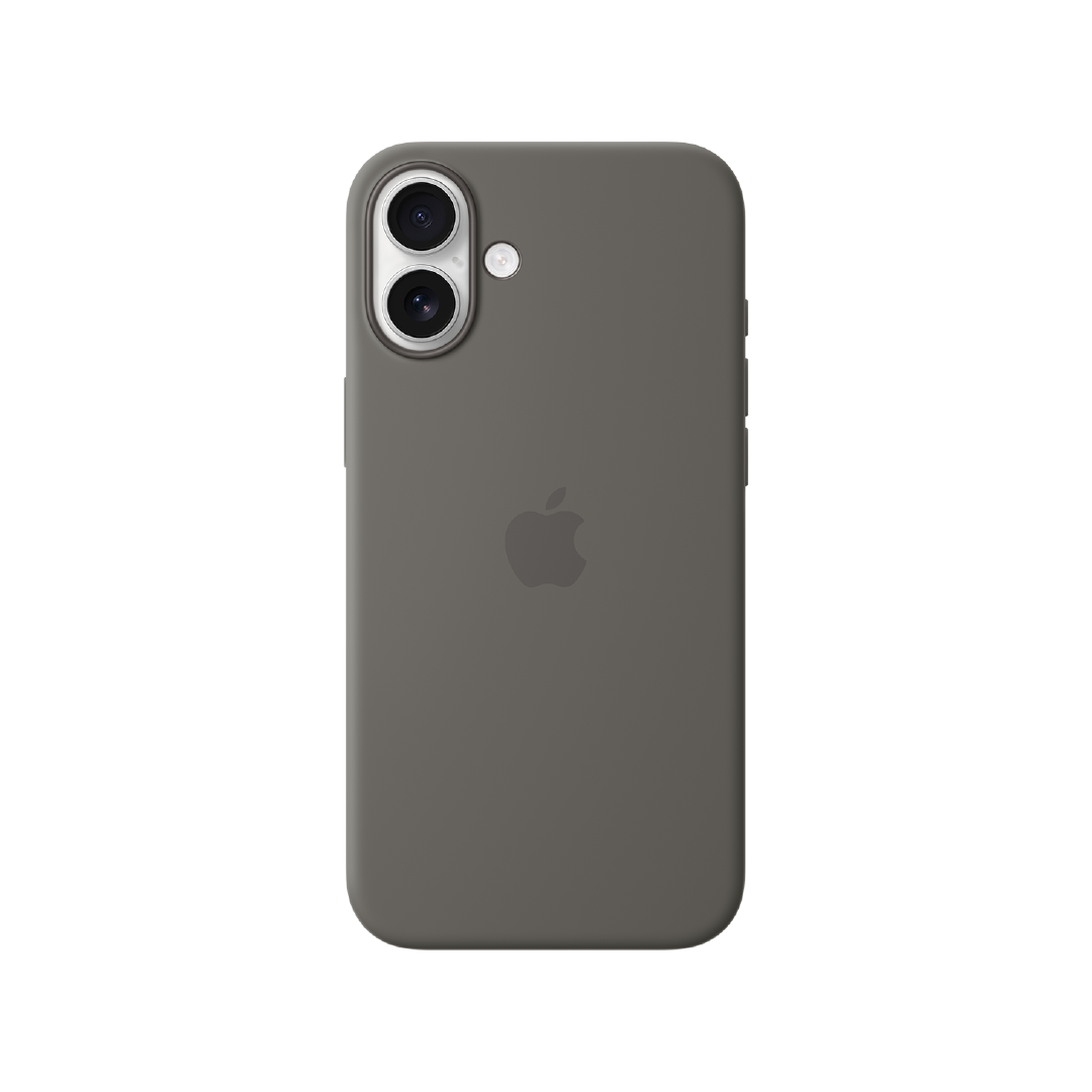 Funda de silicona con MagSafe de Apple para el iPhone 16 Plus - Gris piedra