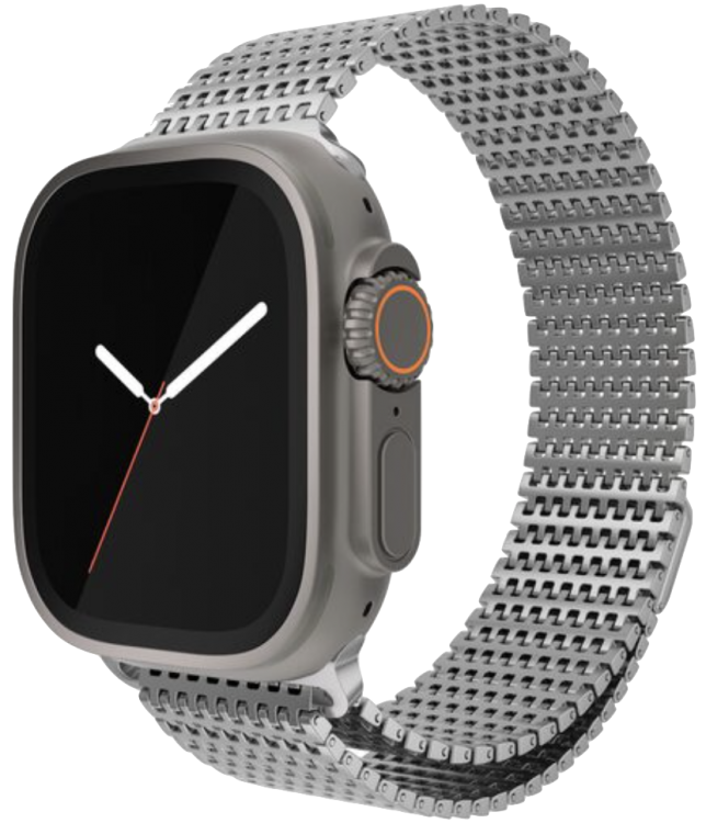 Correa Apple Watch 45/46/49mm Next One Mesh Loop - Plata