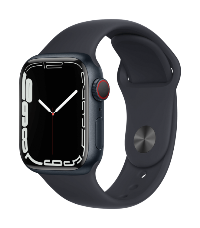 Apple Watch Series 7 GPS + Cellular 41mm Aluminio Medianoche - Correa deportiva Medianoche