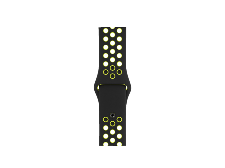 Correa Nike Sport negra/voltio (40 mm) - Tallas S/M y M/L