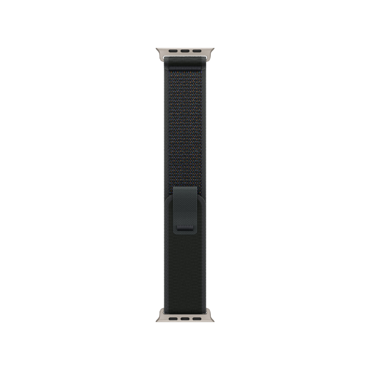 Correa Loop Trail negra (49 mm) - Talla S/M - Titanio natural
