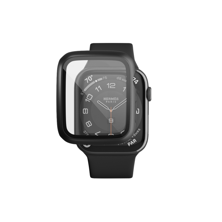 Carcasa Apple Watch 7/8/9 (45mm) Epico Glass - Negro