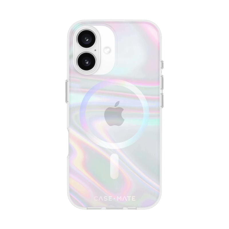 Funda SoapBubble con MagSafe de Case-Mate para el iPhone 16 - Iridiscente