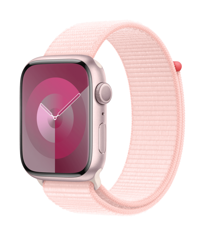 Apple Watch Series 9 GPS 45mm Aluminio Rosa - Correa Sport Loop Rosa Claro