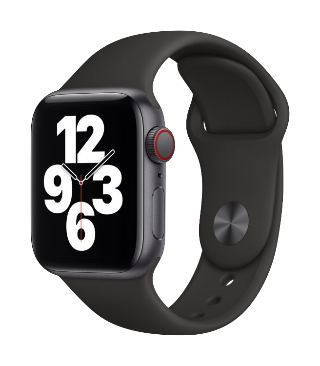 Apple Watch SE GPS + Cellular 40mm Aluminio Gris Espacial - Correa deportiva Negra
