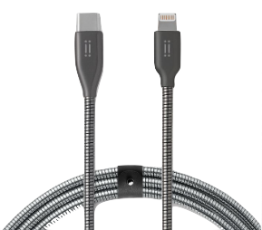 Cable de carga metálico de USB-C a conector Lightning de Aiino (1 m)