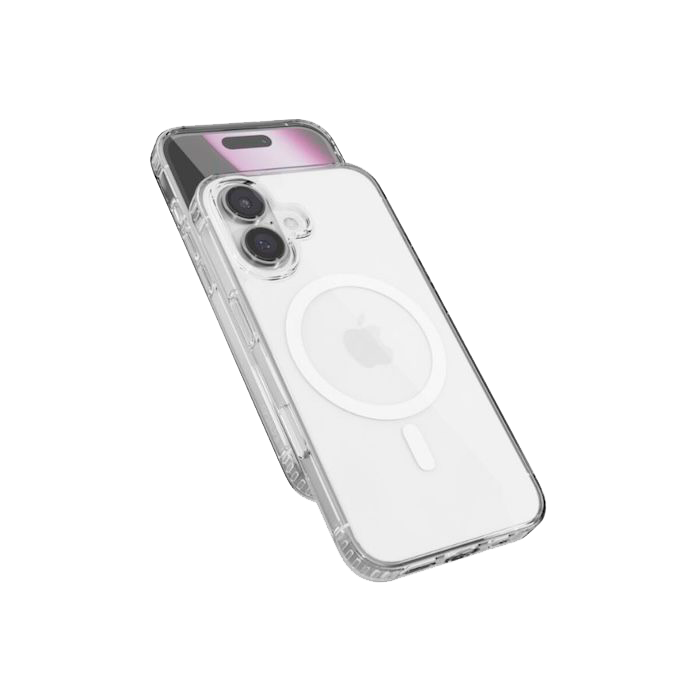 Funda Mag+ ImpactBuffer de Epico para el iPhone 16 Plus - Transparente