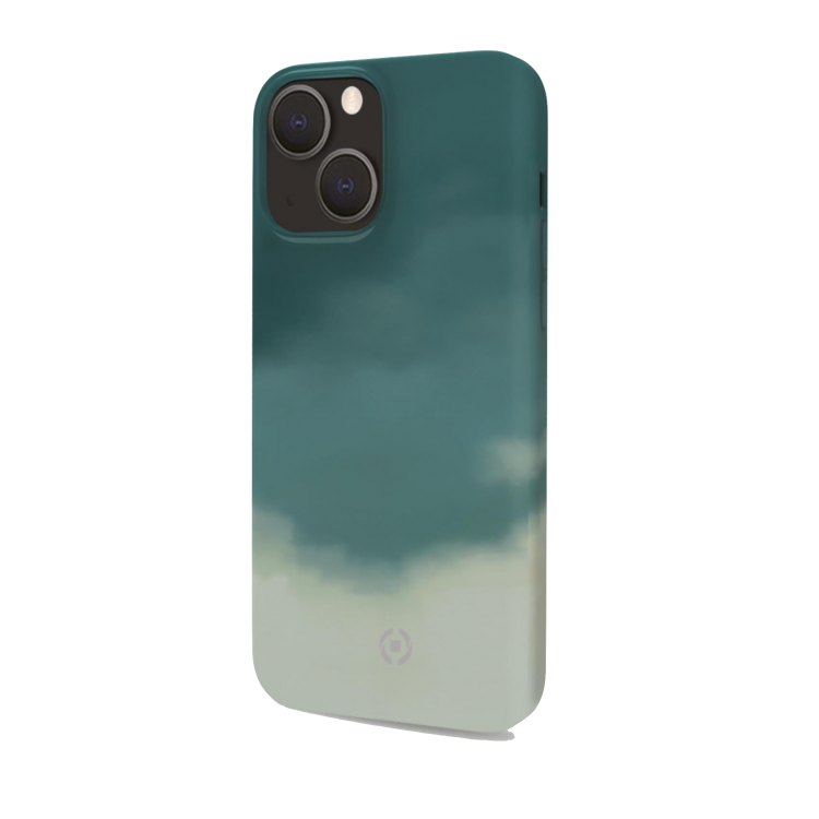 Funda iPhone 13 Celly Watercolor - Verde